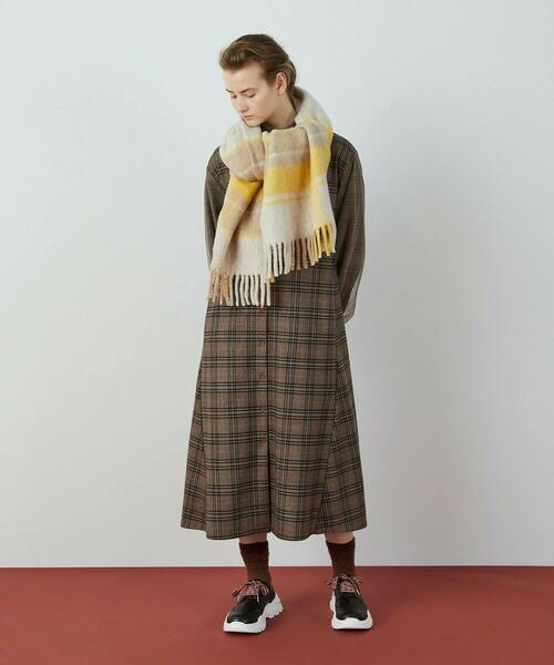 FRAPBOIS（フラボア）の「マフラー（マフラー・レディース・ブラック/ベージュ/イエロー・FREE）」の16枚目の写真