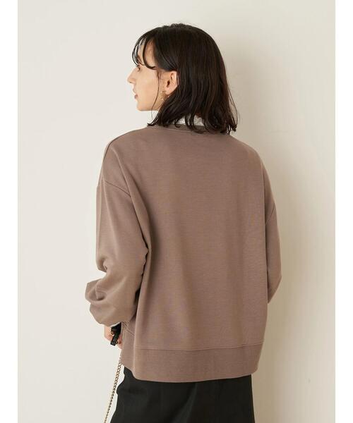 earth music&ecology(アースミュージックアンドエコロジー)の「グラフィックスウェット(袖ぽよ) *(Tシャツ/カットソー・レディース・チャコールグレー/ネイビー/アイボリー/モカ・FREE)」の15枚目の写真