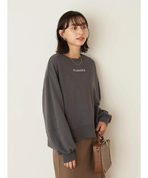 earth music&ecology(アースミュージックアンドエコロジー)の「グラフィックスウェット(袖ぽよ) *(Tシャツ/カットソー・レディース・チャコールグレー/ネイビー/アイボリー/モカ・FREE)」の22枚目の写真