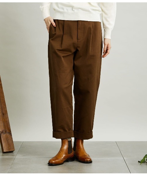 セール パンツ Sipuli シプリ のその他パンツ Organic ハイウエストタックパンツ 21 37 33 3301 をセール価格で購入できます Newyorker Organic Cotton Drill ハイウエストタックパンツ その他パンツ Sipuli シプリ のファッション