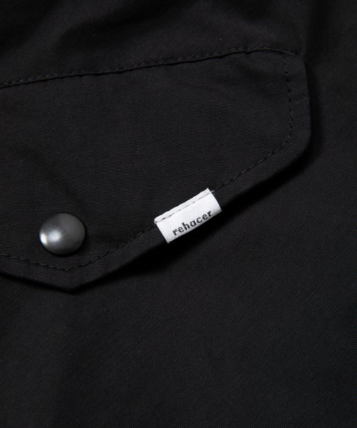 rehacer(レアセル)の「rehacer : Wide Short Military Blouson / ワイドショートミリタリージャケット(ミリタリージャケット・メンズ・ブラック/ネイビー・MEDIUM/LARGE/X-LARGE/SMALL)」の7枚目の写真