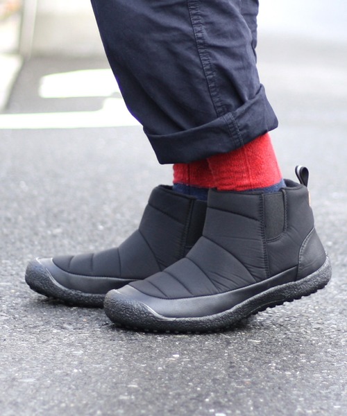 atmos pink（アトモスピンク）の「TOKYO☆CAMPGO アウトドア　ボア　サイドゴアブーツ / husky（ブーツ・メンズ・ネイビー/ブラック/カーキ・M/LL/S/L）」の2枚目の写真