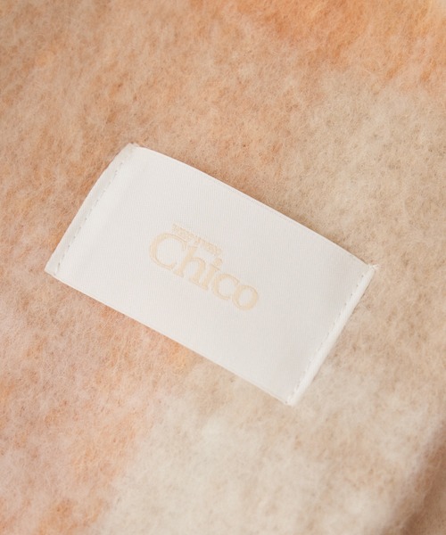 Chico（チコ）の「チェック太フリンジストール（マフラー・レディース・ブラック/ベージュ/ブラウン・FREE）」の13枚目の写真