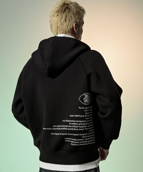 C DIEM(カルペディエム)の「C DIEM(カルペディエム) PRINTED ZIP HOODIE パーカー(MSC-21011)(パーカー・メンズ・ブラック/グレー・MEDIUM/LARGE/SMALL)」の14枚目の写真