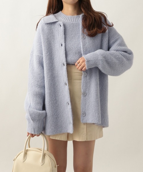 Heather(ヘザー)の「モヘアライク2Pセットニット 255601(ニット/セーター・レディース・ブラウン/イエロー/ブルー・FREE)」の2枚目の写真
