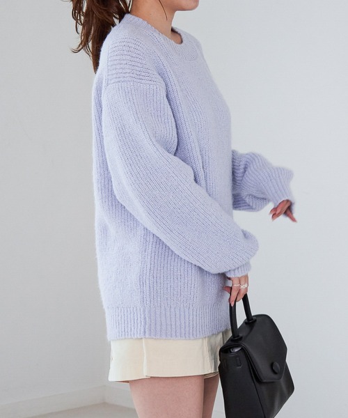 Heather(ヘザー)の「モヘアライク2Pセットニット 255601(ニット/セーター・レディース・ブラウン/イエロー/ブルー・FREE)」の11枚目の写真