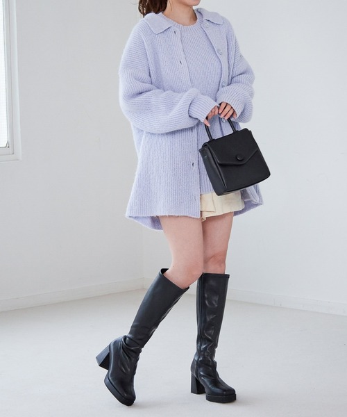 Heather(ヘザー)の「モヘアライク2Pセットニット 255601(ニット/セーター・レディース・ブラウン/イエロー/ブルー・FREE)」の13枚目の写真