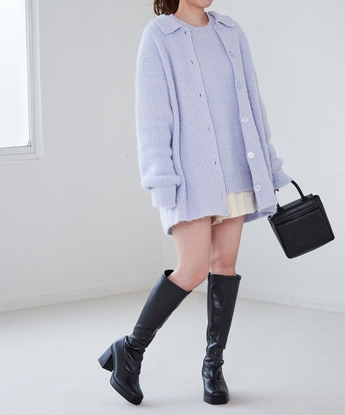 Heather(ヘザー)の「モヘアライク2Pセットニット 255601(ニット/セーター・レディース・ブラウン/イエロー/ブルー・FREE)」の15枚目の写真
