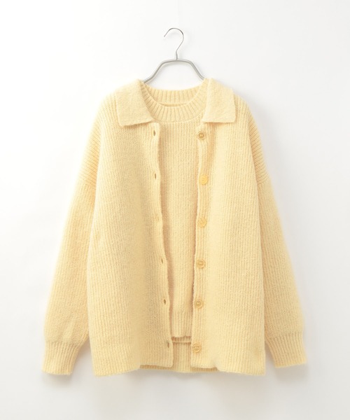 Heather(ヘザー)の「モヘアライク2Pセットニット 255601(ニット/セーター・レディース・ブラウン/イエロー/ブルー・FREE)」の19枚目の写真