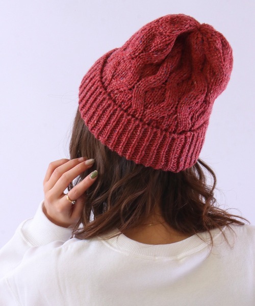 FUNALIVE(ファンアライブ)の「NAKASHIMA SELECT ケーブルネップワッチ(ニットキャップ/ビーニー・メンズ・ブラウン/ベージュ/ワイン/ネイビー/グレー/ブラック/ホワイト・FREE)」の14枚目の写真