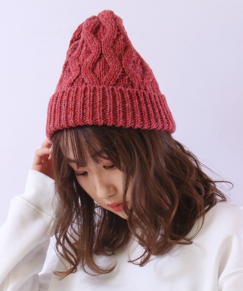 FUNALIVE(ファンアライブ)の「NAKASHIMA SELECT ケーブルネップワッチ(ニットキャップ/ビーニー・メンズ・ブラウン/ベージュ/ワイン/ネイビー/グレー/ブラック/ホワイト・FREE)」の22枚目の写真