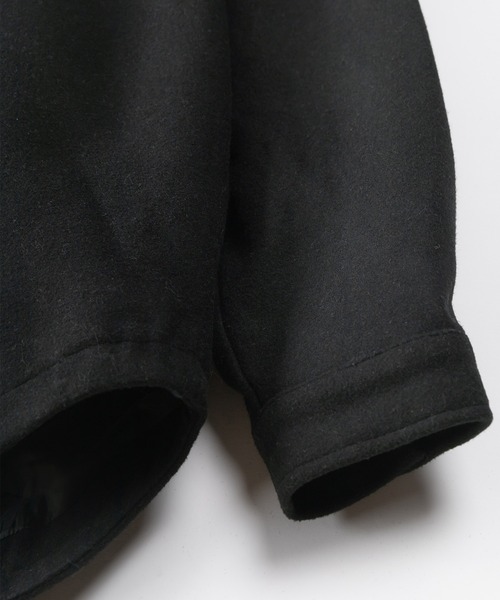 SlashDate(スラッシュデイト)の「メルトンCPOシャツジャケット(シャツ/ブラウス・メンズ・ライトブルー/ブラック/ネイビー/アイボリー/キャメル・M/L/XL)」の12枚目の写真