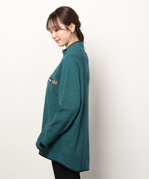 Tieasy（ティージー）の「TIEASY×KAVU/ティージー×カブー　スローシャツ　THROW SHIRT（Tシャツ/カットソー・メンズ・ブルー/ナチュラル/キャメル・L/M）」の4枚目の写真