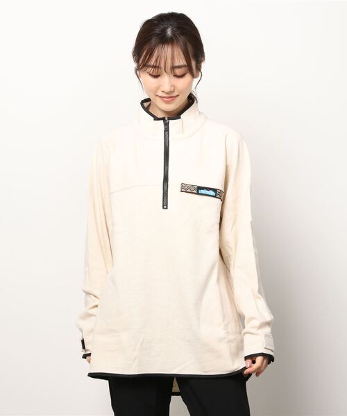 Tieasy（ティージー）の「TIEASY×KAVU/ティージー×カブー　スローシャツ　THROW SHIRT（Tシャツ/カットソー・メンズ・ブルー/ナチュラル/キャメル・L/M）」の11枚目の写真