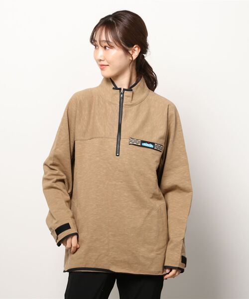 Tieasy（ティージー）の「TIEASY×KAVU/ティージー×カブー　スローシャツ　THROW SHIRT（Tシャツ/カットソー・メンズ・ブルー/ナチュラル/キャメル・L/M）」の17枚目の写真