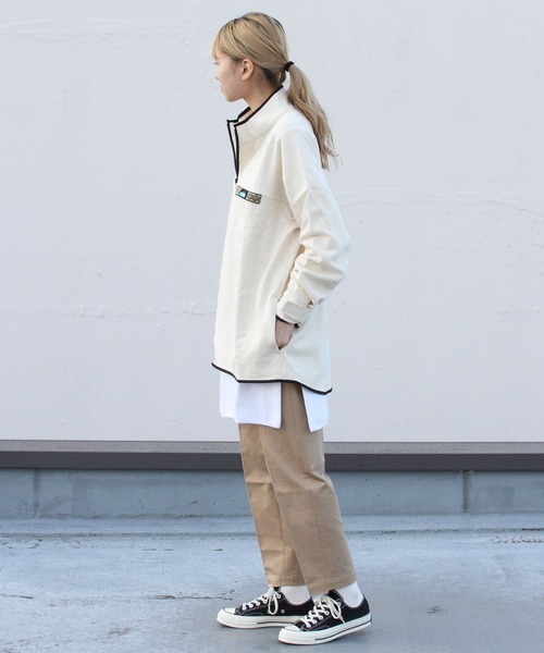 Tieasy（ティージー）の「TIEASY×KAVU/ティージー×カブー　スローシャツ　THROW SHIRT（Tシャツ/カットソー・メンズ・ブルー/ナチュラル/キャメル・L/M）」の7枚目の写真