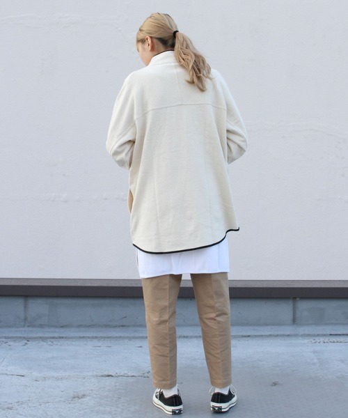 Tieasy（ティージー）の「TIEASY×KAVU/ティージー×カブー　スローシャツ　THROW SHIRT（Tシャツ/カットソー・メンズ・ブルー/ナチュラル/キャメル・L/M）」の8枚目の写真