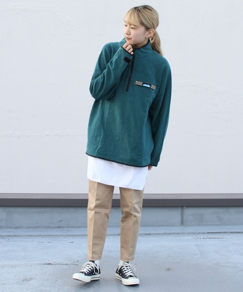 Tieasy（ティージー）の「TIEASY×KAVU/ティージー×カブー　スローシャツ　THROW SHIRT（Tシャツ/カットソー・メンズ・ブルー/ナチュラル/キャメル・L/M）」の13枚目の写真