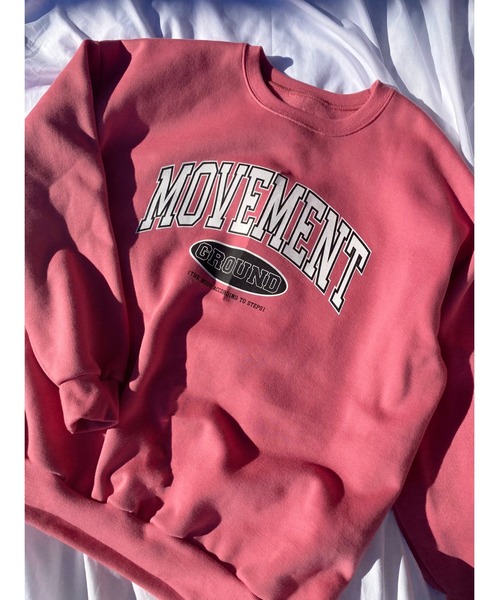 WC（ダブル シー）の「MOVEMENTロゴビッグスウェット（スウェット・レディース・ブラック/グレー/ピンク/グリーン・FREE）」の4枚目の写真