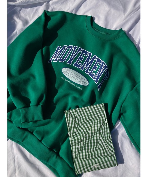 WC（ダブル シー）の「MOVEMENTロゴビッグスウェット（スウェット・レディース・ブラック/グレー/ピンク/グリーン・FREE）」の3枚目の写真