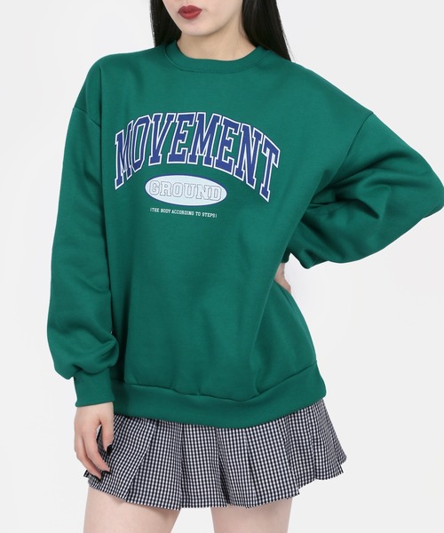 WC（ダブル シー）の「MOVEMENTロゴビッグスウェット（スウェット・レディース・ブラック/グレー/ピンク/グリーン・FREE）」の6枚目の写真