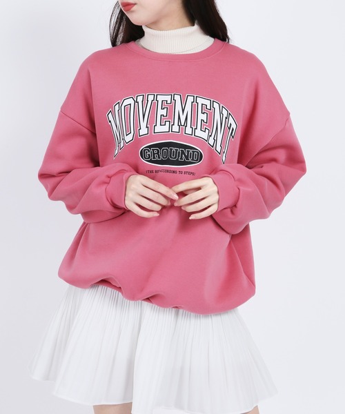 WC（ダブル シー）の「MOVEMENTロゴビッグスウェット（スウェット・レディース・ブラック/グレー/ピンク/グリーン・FREE）」の18枚目の写真