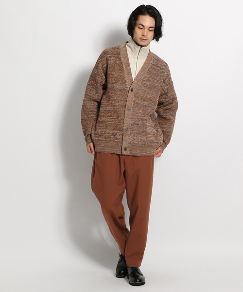 niko and...(ニコアンド)の「三杢BIGVネックニットカーディガン(カーディガン/ボレロ・メンズ・ブラック/アイボリー/キャメル・LARGE/MEDIUM)」の16枚目の写真