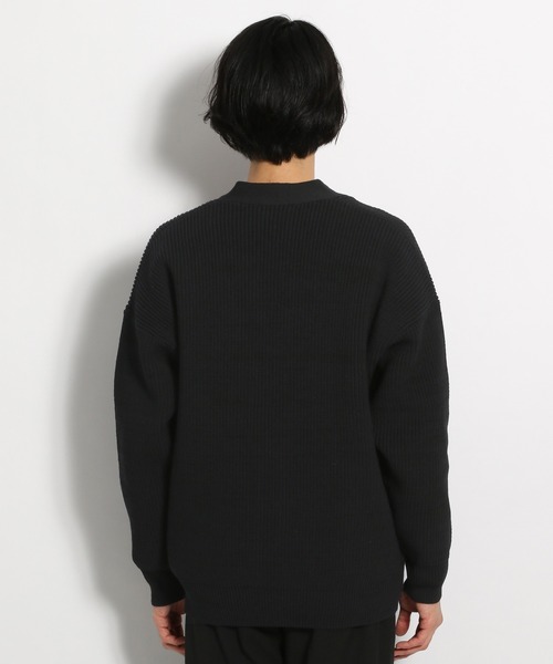 niko and...(ニコアンド)の「三杢BIGVネックニットカーディガン(カーディガン/ボレロ・メンズ・ブラック/アイボリー/キャメル・LARGE/MEDIUM)」の4枚目の写真