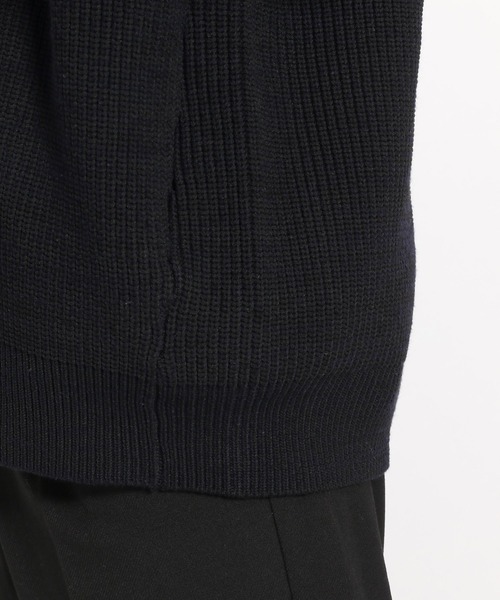 niko and...(ニコアンド)の「三杢BIGVネックニットカーディガン(カーディガン/ボレロ・メンズ・ブラック/アイボリー/キャメル・LARGE/MEDIUM)」の8枚目の写真