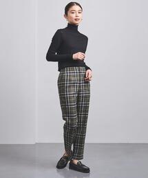 UNITED ARROWS | ＜UNITED ARROWS＞チェック ハイウエスト テーパード パンツ B(その他パンツ)