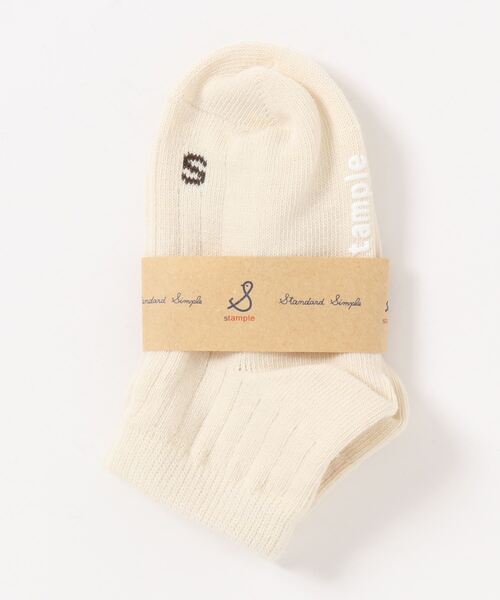 stample（スタンプル）の「スタンダードアンクルソックス1P（ソックス/靴下・キッズ・グレー/ワインレッド/オリーブ/アイボリー/マスタード/ネイビー/ブルー/チャコール/レッド・L/LL/S/M）」の2枚目の写真