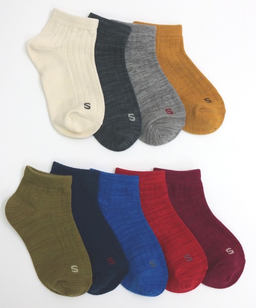 stample（スタンプル）の「スタンダードアンクルソックス1P（ソックス/靴下・キッズ・グレー/ワインレッド/オリーブ/アイボリー/マスタード/ネイビー/ブルー/チャコール/レッド・L/LL/S/M）」の19枚目の写真