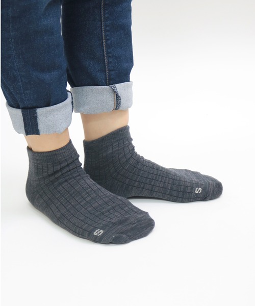 stample（スタンプル）の「スタンダードアンクルソックス1P（ソックス/靴下・キッズ・グレー/ワインレッド/オリーブ/アイボリー/マスタード/ネイビー/ブルー/チャコール/レッド・L/LL/S/M）」の11枚目の写真