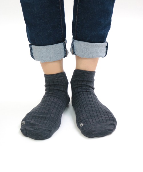 stample（スタンプル）の「スタンダードアンクルソックス1P（ソックス/靴下・キッズ・グレー/ワインレッド/オリーブ/アイボリー/マスタード/ネイビー/ブルー/チャコール/レッド・L/LL/S/M）」の13枚目の写真