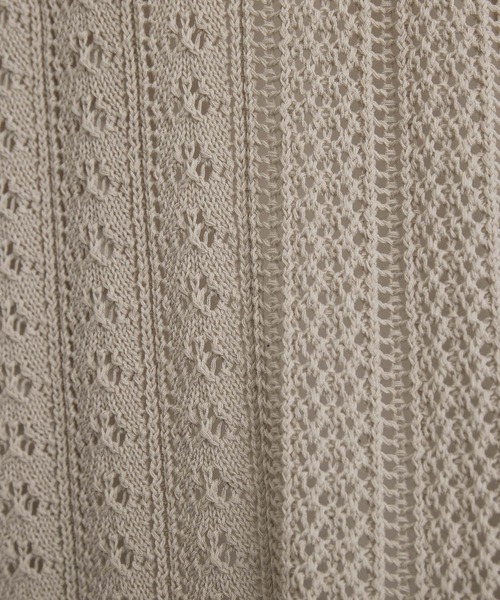 JUNRED(ジュンレッド)の「シアーレースニットルーズベスト(ベスト・メンズ・グリーン/ブラック/ライトグレー・S/L/M)」の14枚目の写真