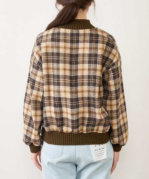 OLIVE des OLIVE（オリーブデオリーブ）の「リブ付ツイードトップス（Tシャツ/カットソー・レディース・ブラック/ブラウン/オフホワイト・FREE）」の17枚目の写真