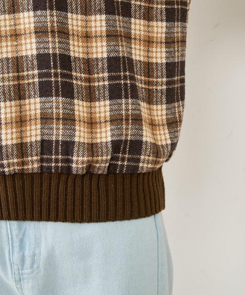 OLIVE des OLIVE（オリーブデオリーブ）の「リブ付ツイードトップス（Tシャツ/カットソー・レディース・ブラック/ブラウン/オフホワイト・FREE）」の20枚目の写真