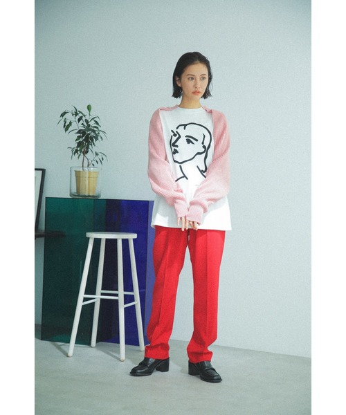 CREOLME（クレオルム）の「(CREOLME)スラックスパンツ（スラックス・レディース・レッド/グレー・SMALL/MEDIUM）」の6枚目の写真