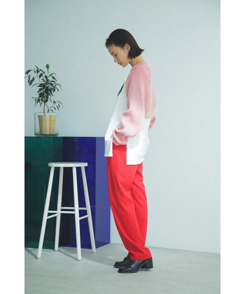 CREOLME（クレオルム）の「(CREOLME)スラックスパンツ（スラックス・レディース・レッド/グレー・SMALL/MEDIUM）」の7枚目の写真