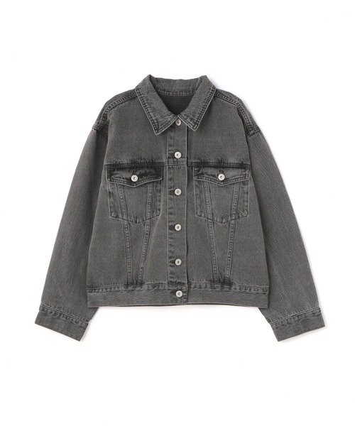 N.（N. Natural Beauty Basic）（エヌエヌナチュラルビューティーベーシック）の「◆デニムジャケット（ブルゾン・レディース・ブラック/ナチュラル・MEDIUM）」の13枚目の写真