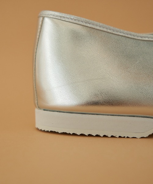 note et silence （ノートエシロンス）の「【 AMB100貨 】cat worth Jazz shoes（ドレスシューズ・レディース・シルバー・23/24/25）」の13枚目の写真