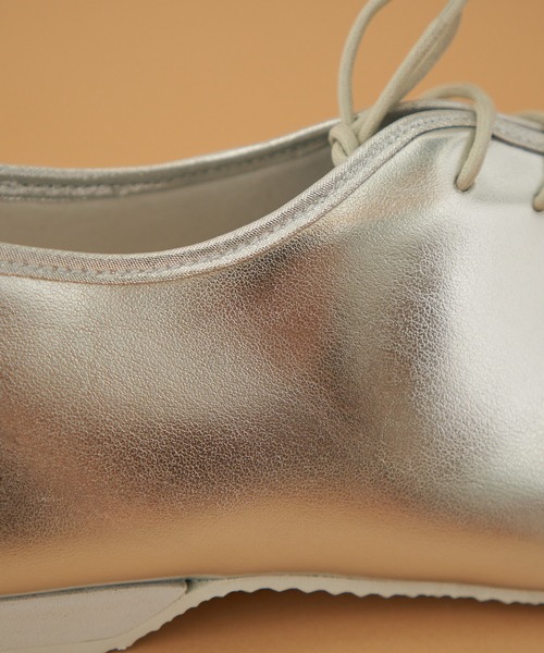 note et silence （ノートエシロンス）の「【 AMB100貨 】cat worth Jazz shoes（ドレスシューズ・レディース・シルバー・23/24/25）」の17枚目の写真