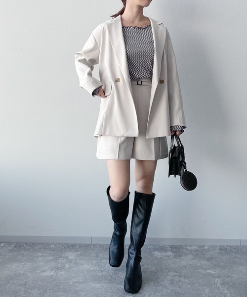 mysty woman（ミスティウーマン）の「インナーにおすすめ　ボートネックメロープルオーバー 267557（Tシャツ/カットソー・レディース・ブラック/オフホワイト/アイボリー/チャコール・FREE）」の19枚目の写真