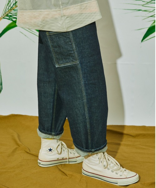 AlexanderLeeChang（アレキサンダーリーチャン）の「AlexanderLeeChang アレキサンダーリーチャン / CARPENTER DNMカーペンターデニム/ AC042202（デニムパンツ・メンズ・インディゴブルー・4/3/2/0/1）」の6枚目の写真