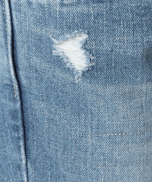 Lee（リー）の「BYBC LEE 別注ダメージデニムアンクルパンツ（デニムパンツ・レディース・ネイビー・SMALL/MEDIUM）」の4枚目の写真