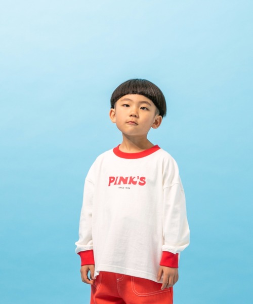 LOWRYS FARM（ローリーズファーム）の「ＰＩＮＫ'ｓロゴＴシャツ　264312（Tシャツ/カットソー・キッズ・レッド/ピンク・110cm/120cm/130cm/140cm/150cm）」の14枚目の写真