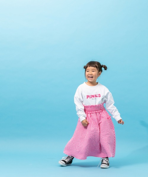 LOWRYS FARM（ローリーズファーム）の「ＰＩＮＫ'ｓロゴＴシャツ　264312（Tシャツ/カットソー・キッズ・レッド/ピンク・110cm/120cm/130cm/140cm/150cm）」の8枚目の写真
