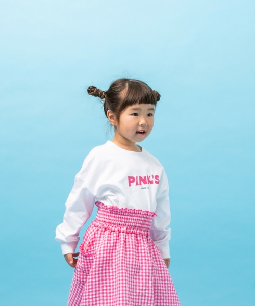 LOWRYS FARM（ローリーズファーム）の「ＰＩＮＫ'ｓロゴＴシャツ　264312（Tシャツ/カットソー・キッズ・レッド/ピンク・110cm/120cm/130cm/140cm/150cm）」の9枚目の写真