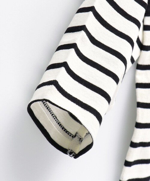 BRANSHES（ブランシェス）の「【デニムポケット】ボーダー長袖Tシャツ ロンT（Tシャツ/カットソー・キッズ・ブラック/アイボリー・110/100/130/120/150/140/90）」の22枚目の写真