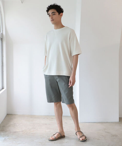 B:MING by BEAMS（ビーミングバイビームス）の「B:MING by BEAMS / リブ ダブルフェイス Tシャツ（Tシャツ/カットソー・メンズ・ブルー系その他/ベージュ/オレンジ系その他5/グリーン・MEDIUM/SMALL/X-LARGE/LARGE）」の13枚目の写真